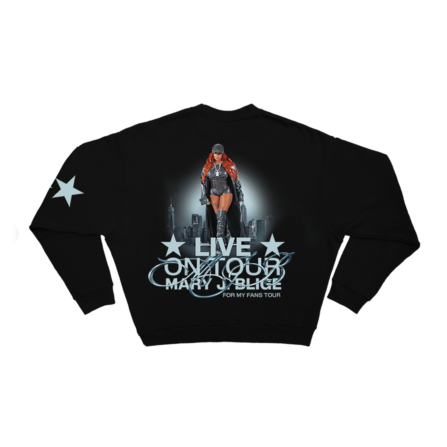 "Silver Crown" Black Crewneck Sweatshirt