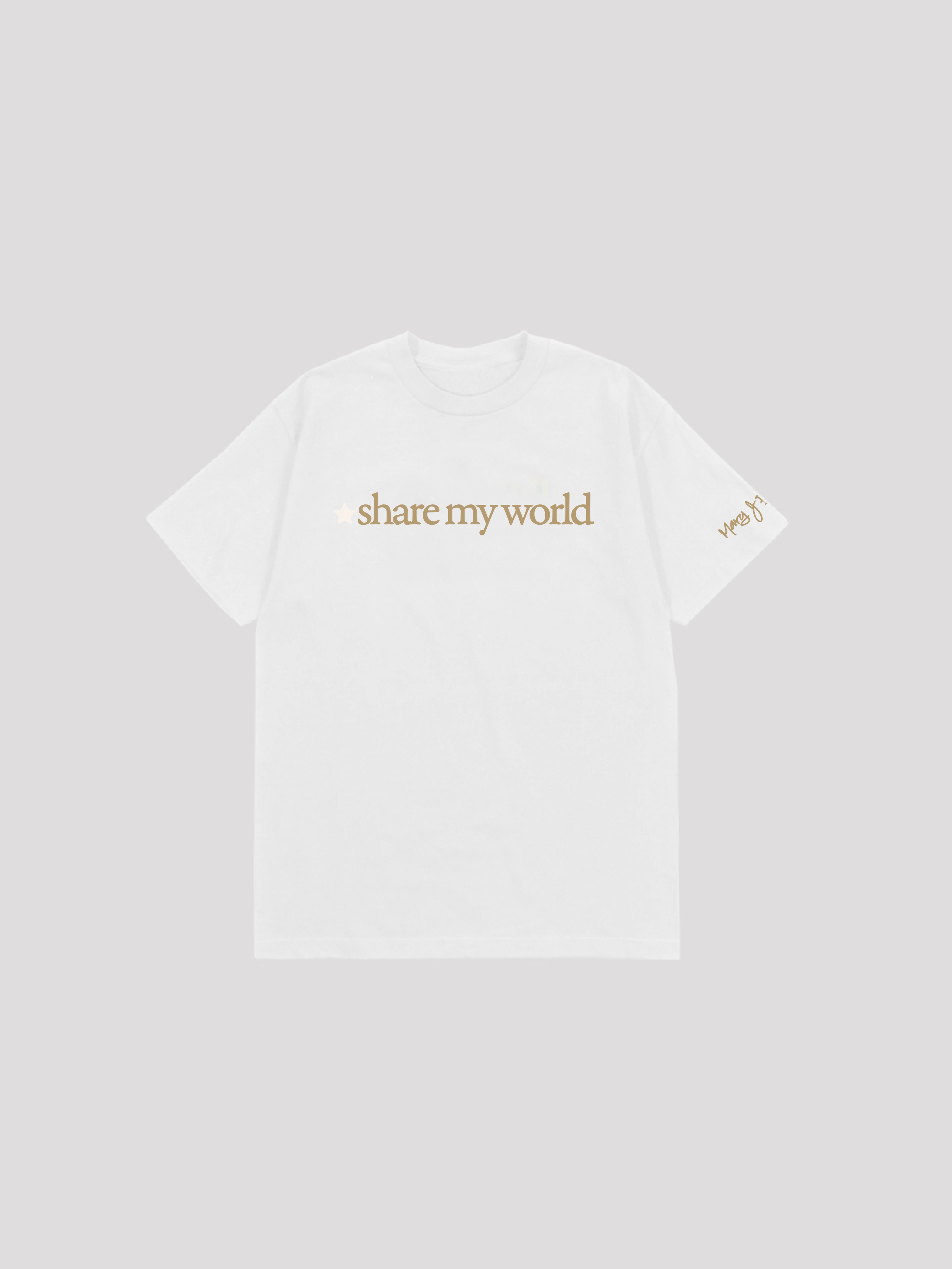 Share My World White T-Shirt